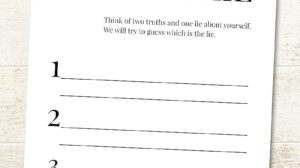 Two Truths and a Lie