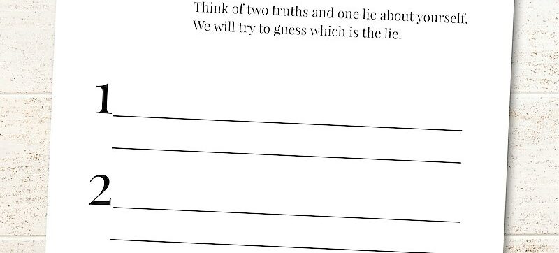 Two Truths and a Lie